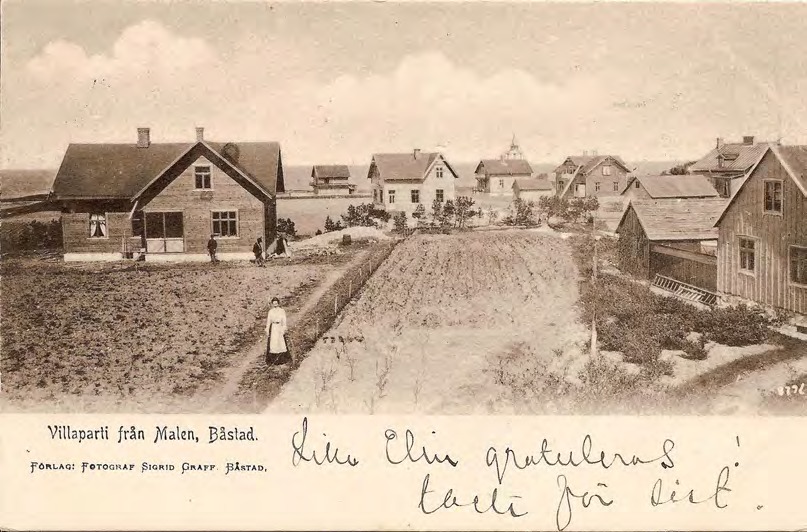 Framsida av Villaparti från Malen, Båstad.
