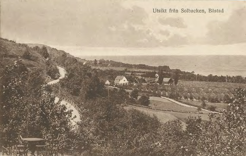 Framsida av Utsikt från Solbacken, Båstad.