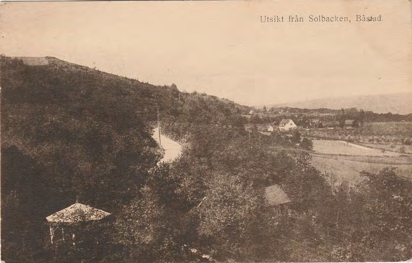 Framsida av Utsikt från Solbacken, Båstad.