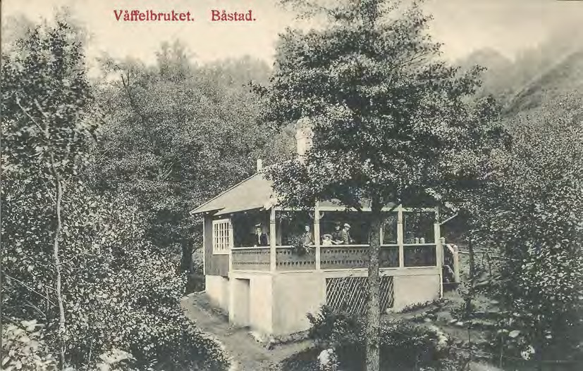 Framsida av Våffelbruket. Båstad.