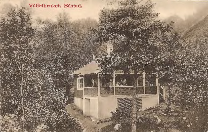 Framsida av Våffelbruket. Båstad.