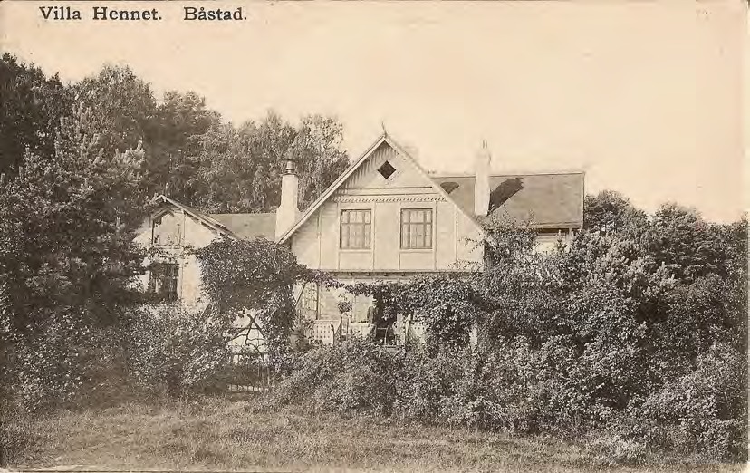 Framsida av Villa Hennet. Båstad.