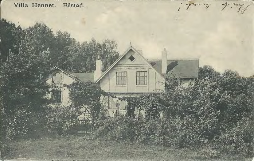 Framsida av Villa Hennet. Båstad.
