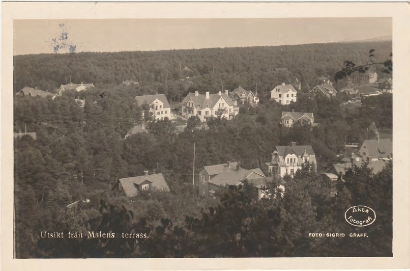 Framsida av Utsikt från Malens terrass.