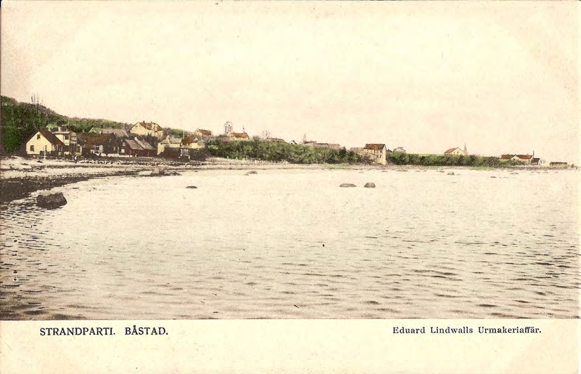 Framsida av STRANDPARTI. BÅSTAD.