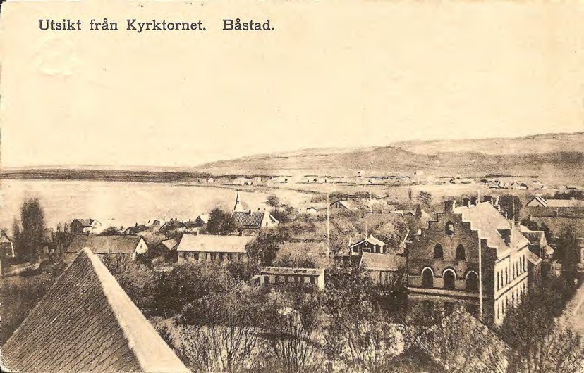 Framsida av Utsikt från Kyrktornet. Båstad.