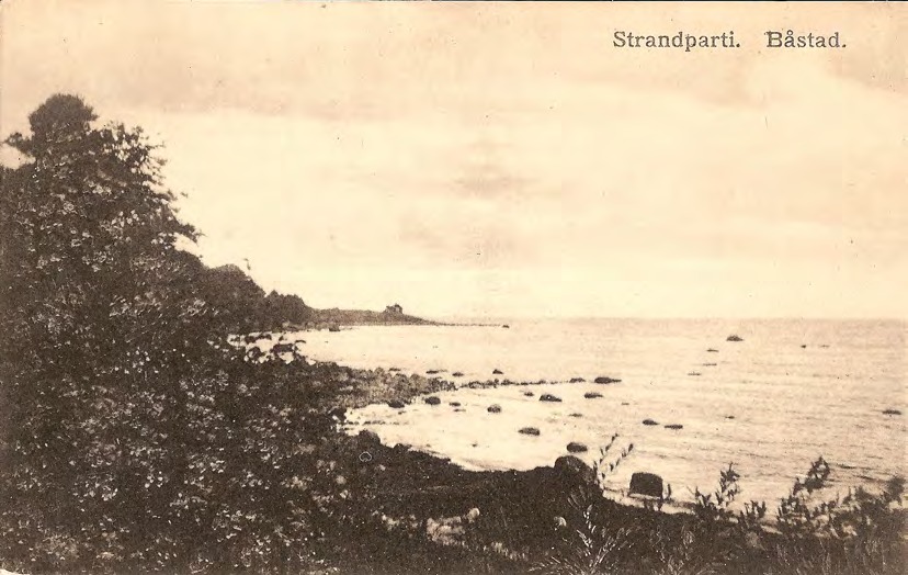 Framsida av Strandparti. Båstad.