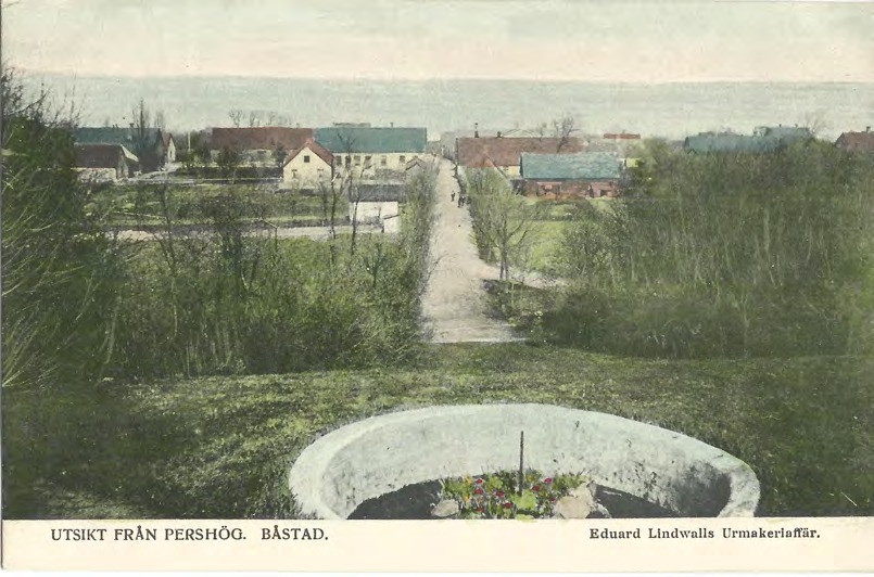 Framsida av UTSIKT FRÅN PERSHÖG. BÅSTAD.
