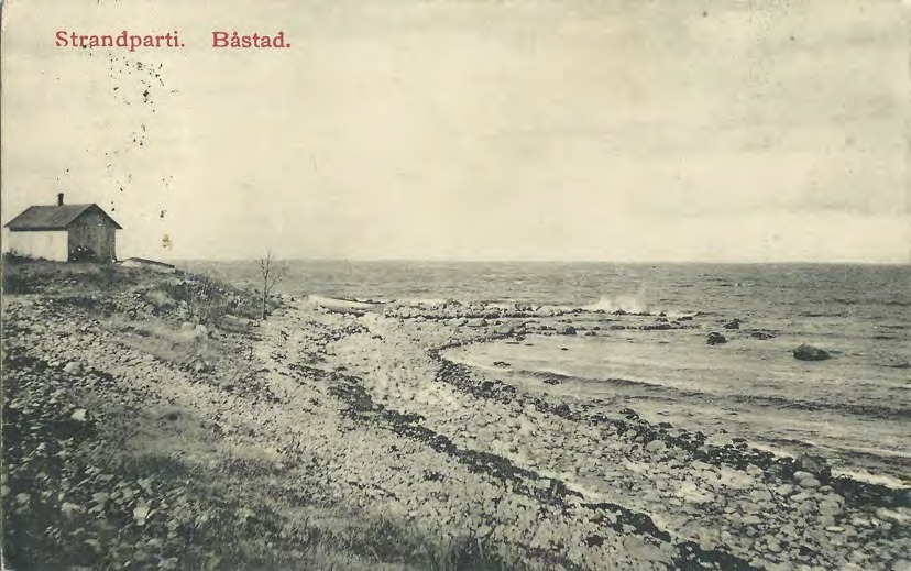 Framsida av Strandparti. Båstad.