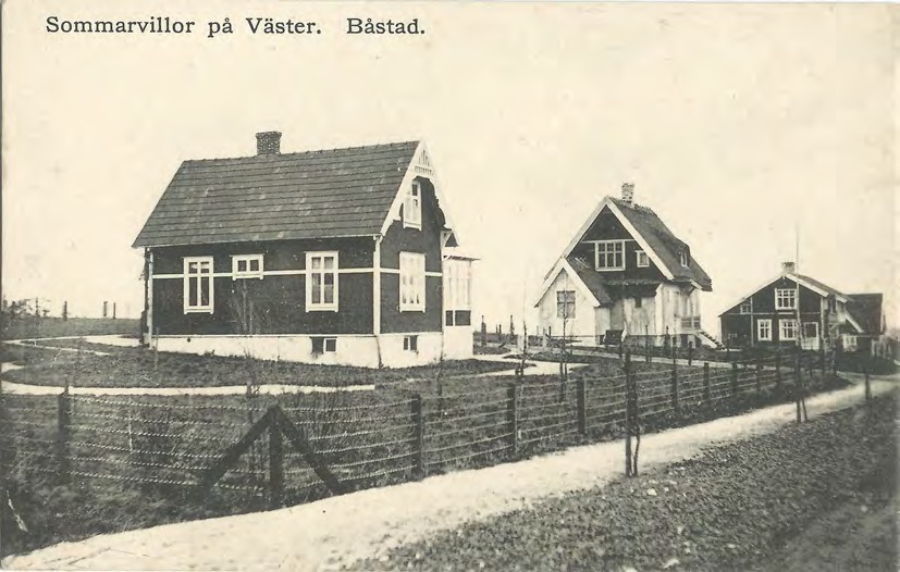 Framsida av Sommarvillor på Väster. Båstad.