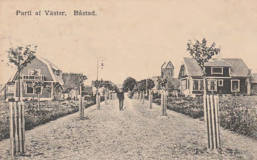 Framsida av Parti af Väster. Båstad.