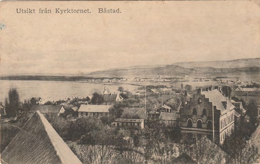 Framsida av Utsikt från Kyrktornet. Båstad.