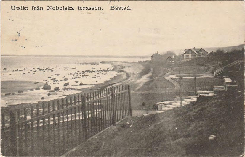 Framsida av Utsikt från Nobelska terassen. Båstad.
