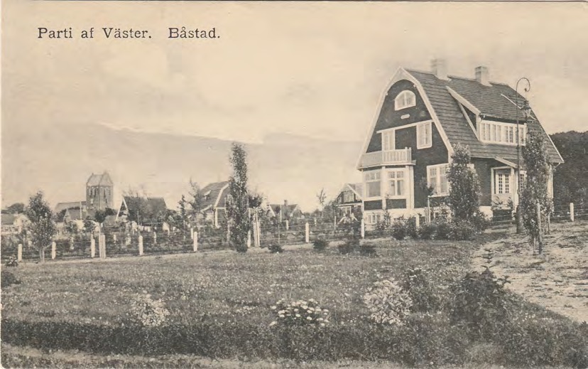 Framsida av Parti af Väster. Båstad.