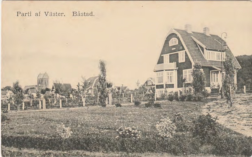 Framsida av Parti af Väster. Båstad.