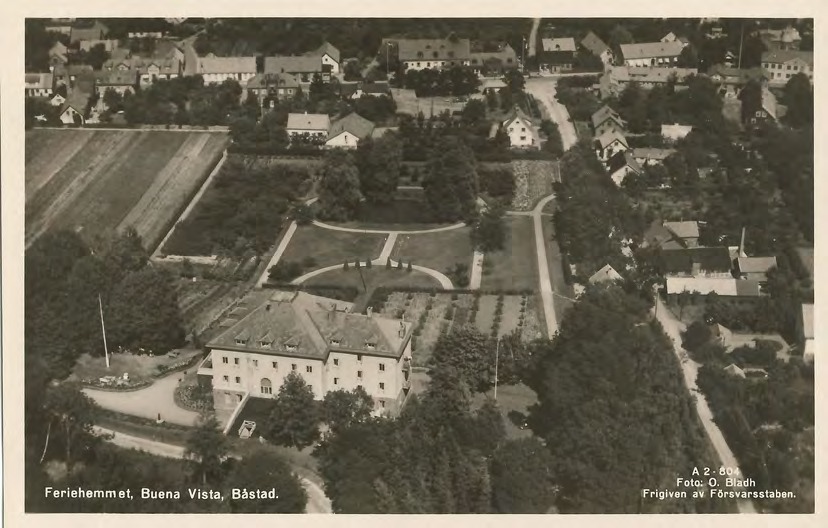 Framsida av Feriehemmet, Buena Vista, Båstad.