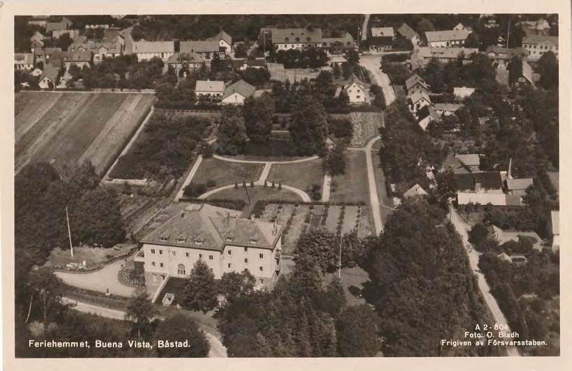 Framsida av Feriehemmet, Buena Vista, Båstad.