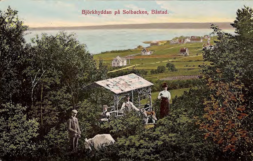 Framsida av Björkhyddan på Solbacken, Båstad.