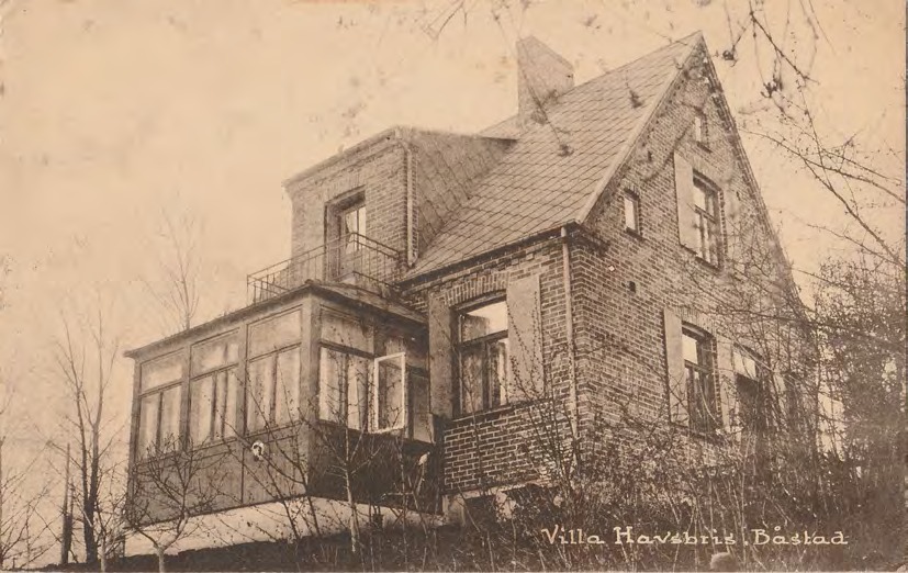 Framsida av Villa Havsbris. Båstad