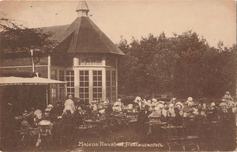 Framsida av Malens Havsbad, Restauranten.