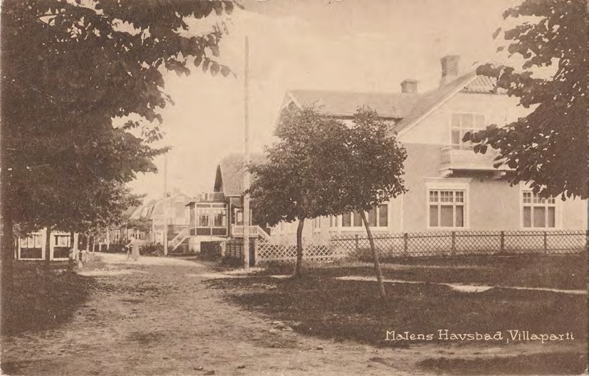 Framsida av Malens Havsbad, Villaparti