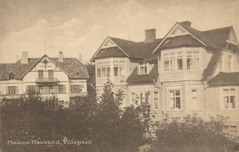 Framsida av Malens Havsbad, Villaparti