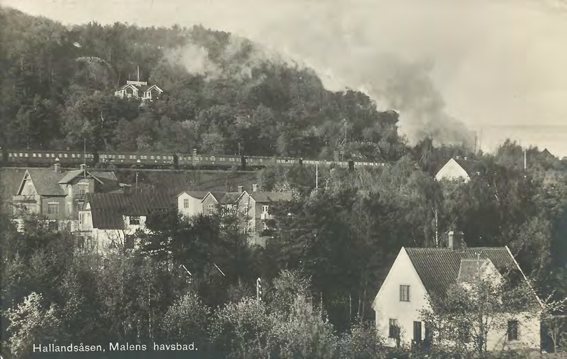 Framsida av Hallandsåsen, Malens havsbad.