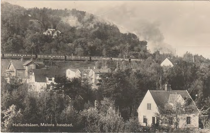 Framsida av Hallandsåsen, Malens havsbad.