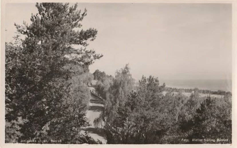 Framsida av Italienska vägen. Båstad