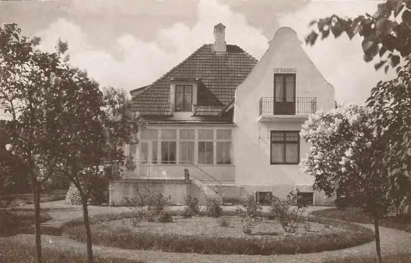 Framsida av - (Pensionat Sexborg)