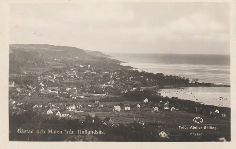 Framsida av Båstad och Malen från Hallandsås.