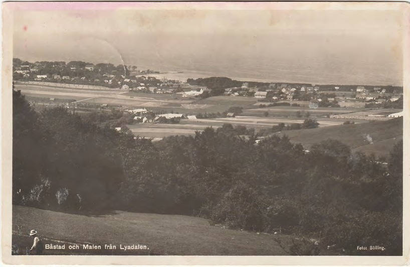 Framsida av Båstad och Malen från Lyadalen.