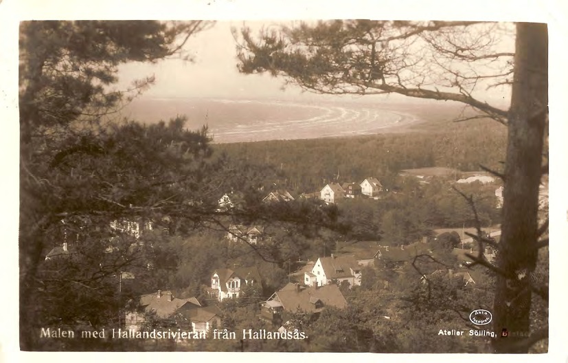 Framsida av Malen med Hallandsrivieran från Hallandsås.