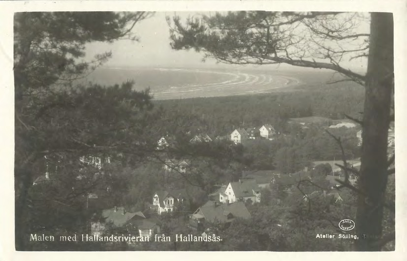 Framsida av Malen med Hallandsrivieran från Hallandsås.