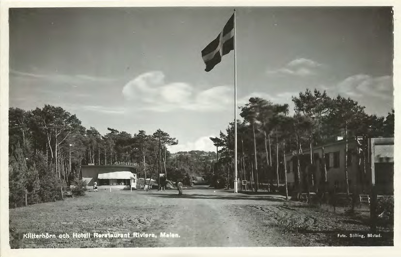 Framsida av Klitterhörn och Hotell Restaurant Riviera, Malen