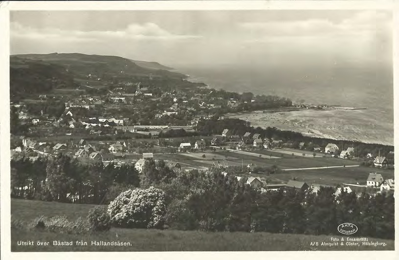 Framsida av Utsikt över Båstad från Hallandsåsen.