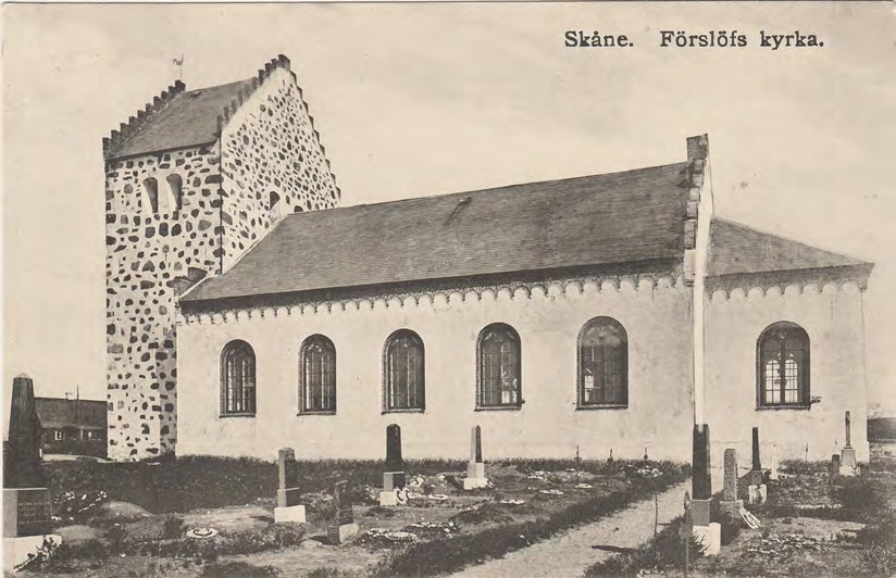 Framsida av Skåne. Förslöfs kyrka.