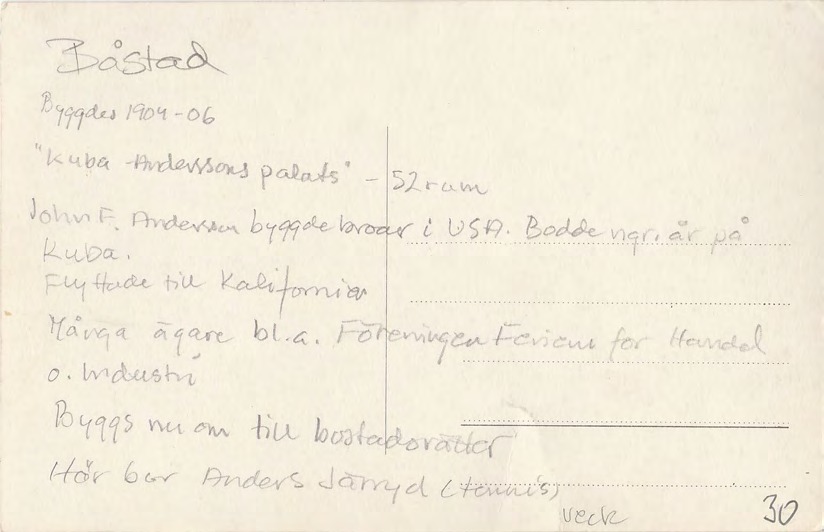 Baksida av Feriehemmet Buena Vista.