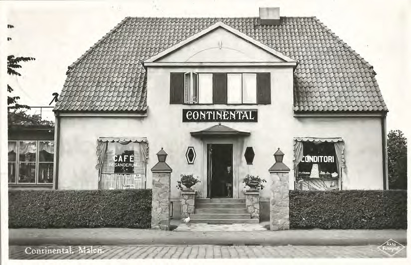 Framsida av Continental, Malen.