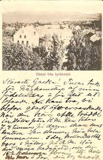 Framsida av Båstad från kyrktornet