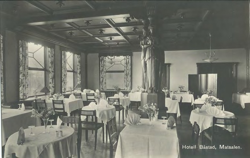 Framsida av Hotell Båstad, Matsalen.