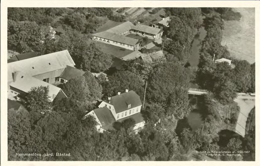Framsida av Hemmeslövs gård, Båstad.