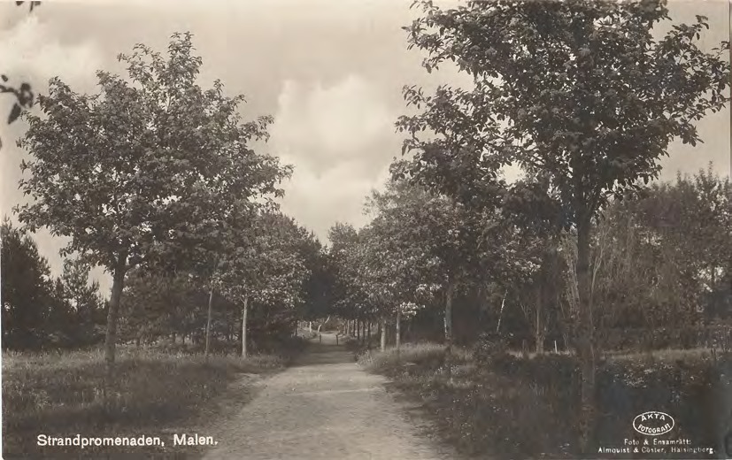 Framsida av Strandpromenaden, Malen.