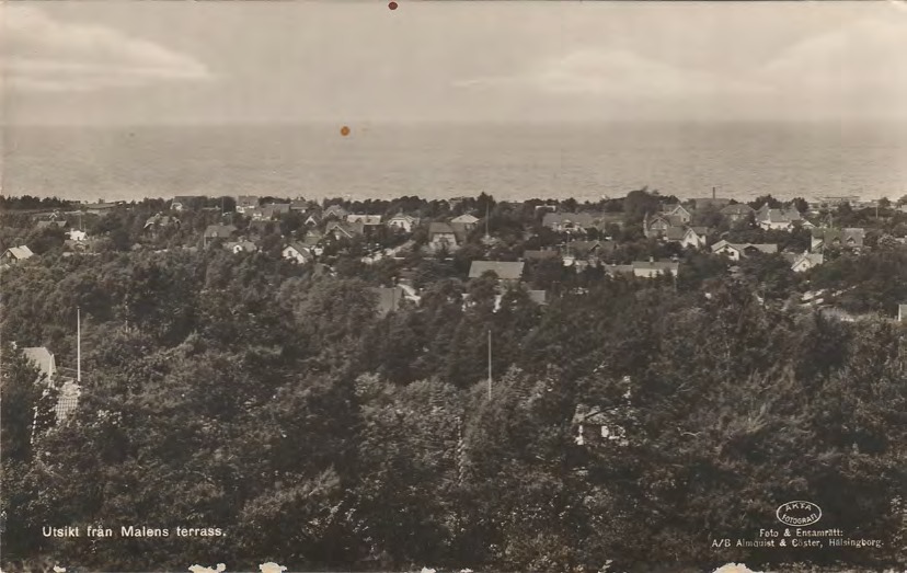 Framsida av Utsikt från Malens terrass.