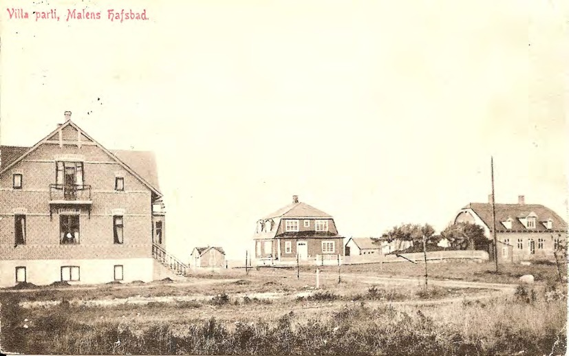 Framsida av Villa parti, Malens Hafsbad.