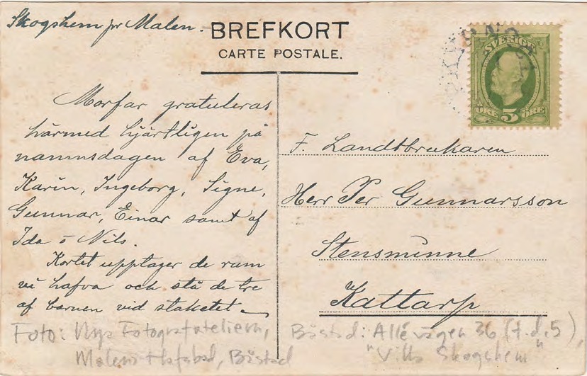 Baksida av - (Allévägen 36, Villa Skogshem)