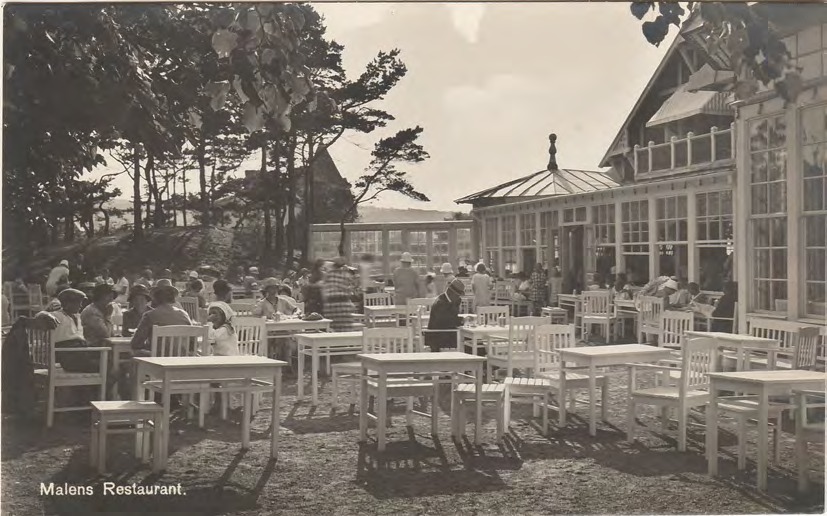 Framsida av Malens Restaurant.