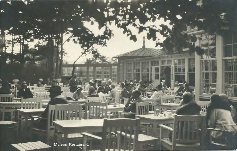 Framsida av Malens Restaurant.