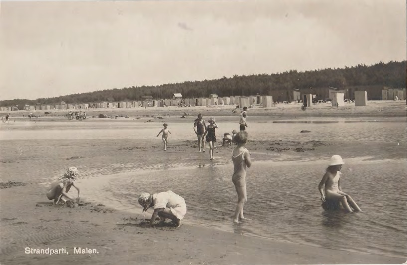 Framsida av Strandparti, Malen.