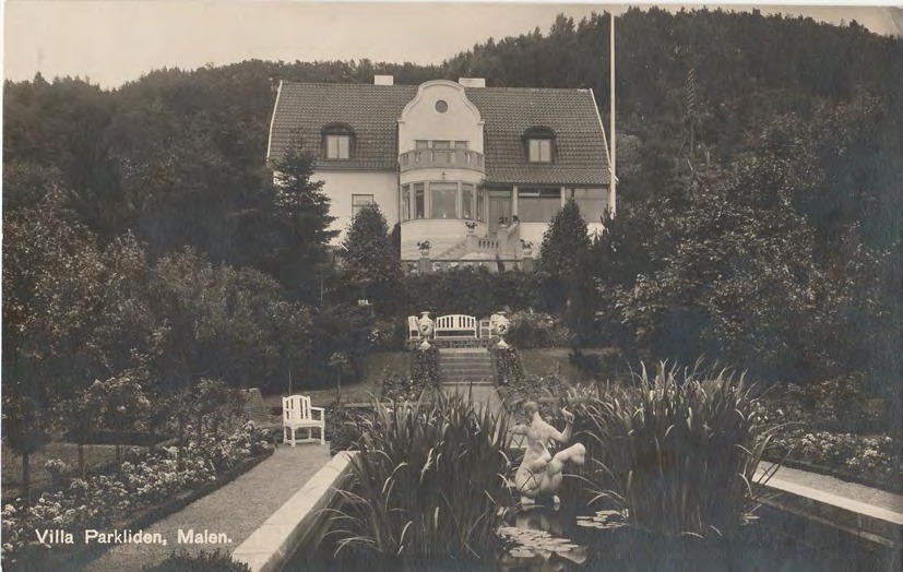Framsida av Villa Parkliden, Malen.